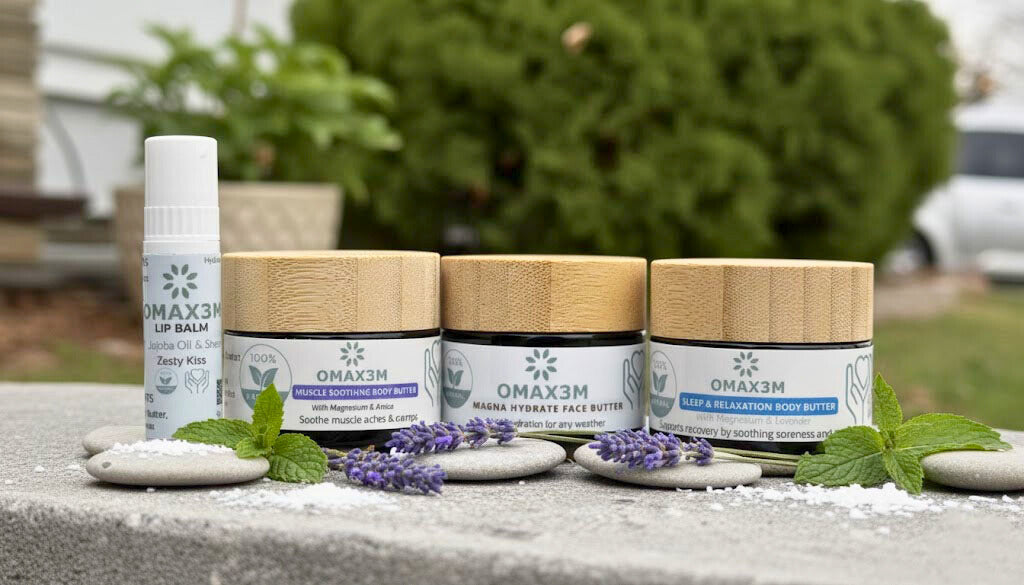 Zesty Kiss Mini Indulgence Bundle – magnesium body butter set with fresh citrus fragrance.