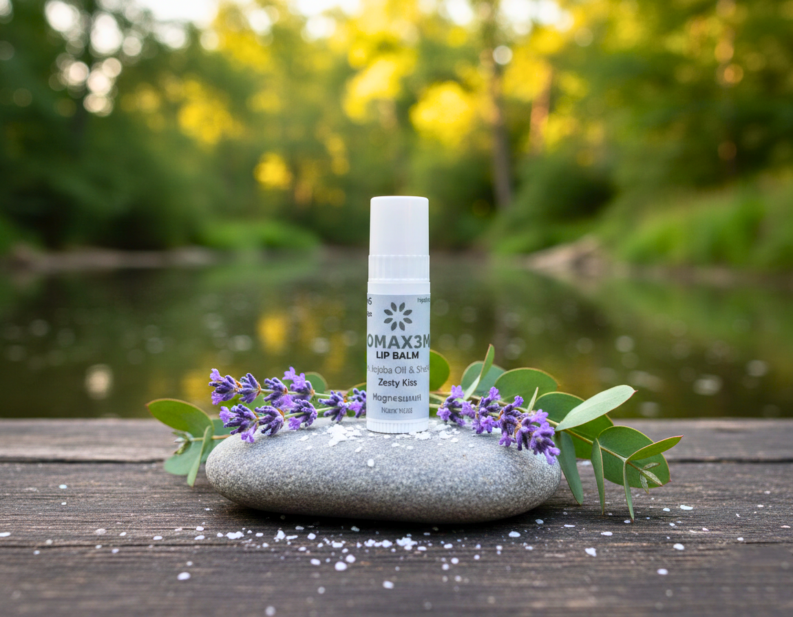 OMAX3M Magnesium Lip Balm – Deep Hydration Lip Care (40g)