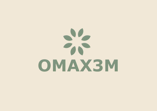 OMAX3M gift card logo for wellness and skincare products