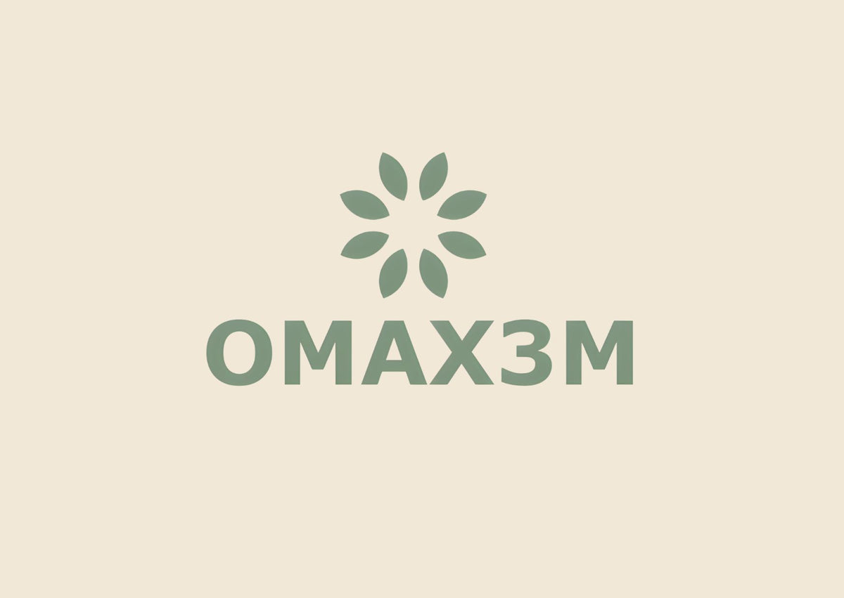 OMAX3M gift card logo for wellness and skincare products